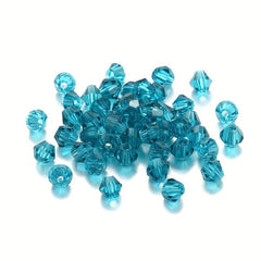 4mm Rhombus Glass Crystal Loose Beads DIY Jewelry Accessories