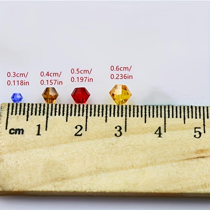 4mm Rhombus Glass Crystal Loose Beads DIY Jewelry Accessories