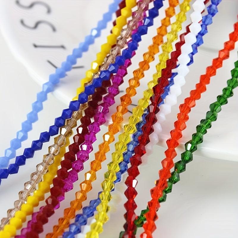 4mm Rhombus Glass Crystal Loose Beads DIY Jewelry Accessories