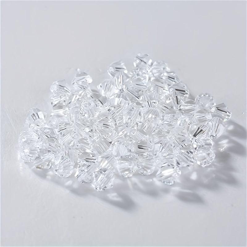 4mm Rhombus Glass Crystal Loose Beads DIY Jewelry Accessories