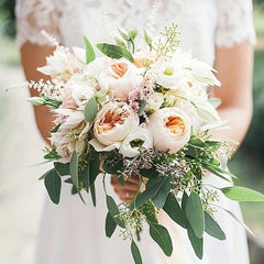 Foam Flower Handle Bouquet Holder Set