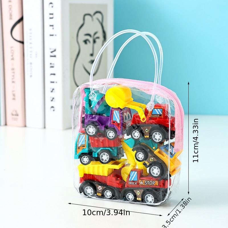 Children's Inertia Back Force Car Set 6 Pieces Engineering Car Baby Toy