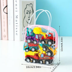 Children's Inertia Back Force Car Set 6 Pieces Engineering Car Baby Toy
