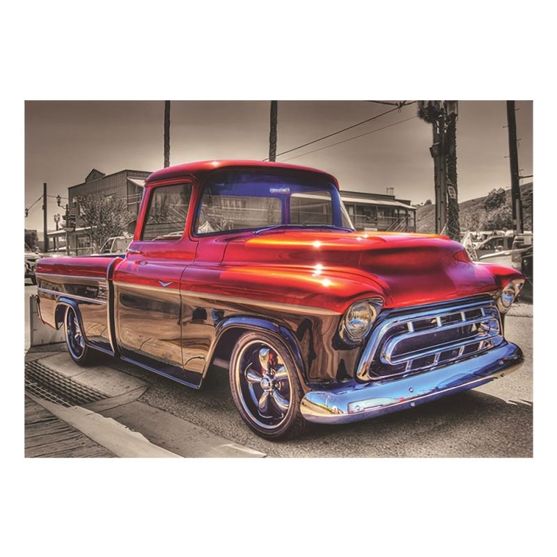 5D Diamond Art Kit - Red Car Diamond Painting Kit