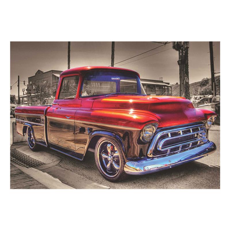 5D Diamond Art Kit - Red Car Diamond Painting Kit