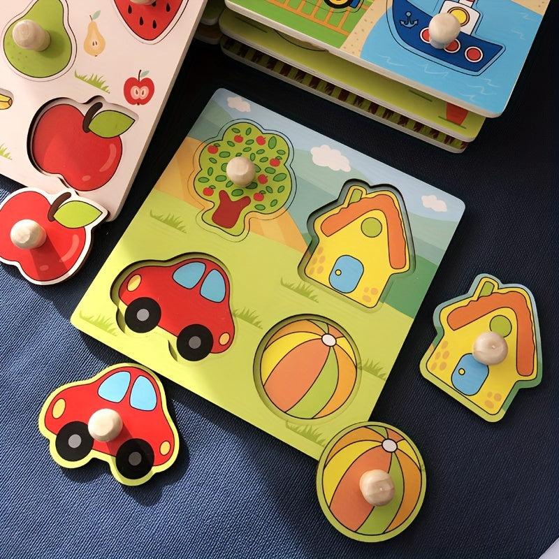 Kids' Fruit Cognitive Puzzle Wooden Toy