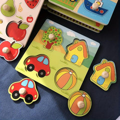 Kids' Fruit Cognitive Puzzle Wooden Toy