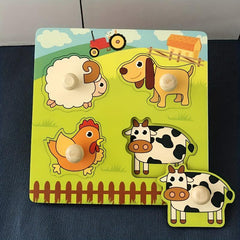 Kids' Fruit Cognitive Puzzle Wooden Toy