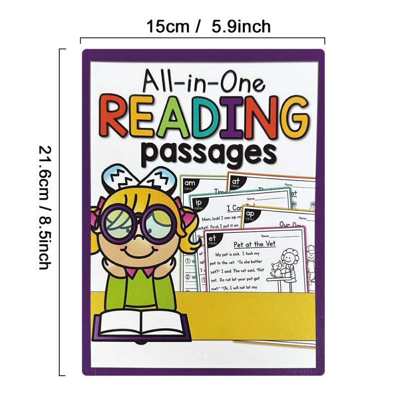 English Reading Passages Practice Workbook for Kids