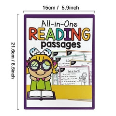 English Reading Passages Practice Workbook for Kids