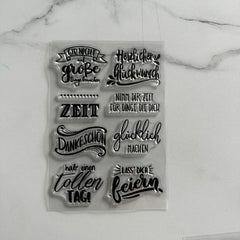 6pcs High Silicone Clear Stamps for DIY Scrapbooking & Journaling