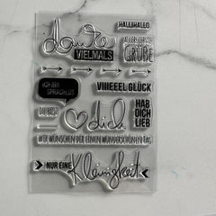 6pcs High Silicone Clear Stamps for DIY Scrapbooking & Journaling