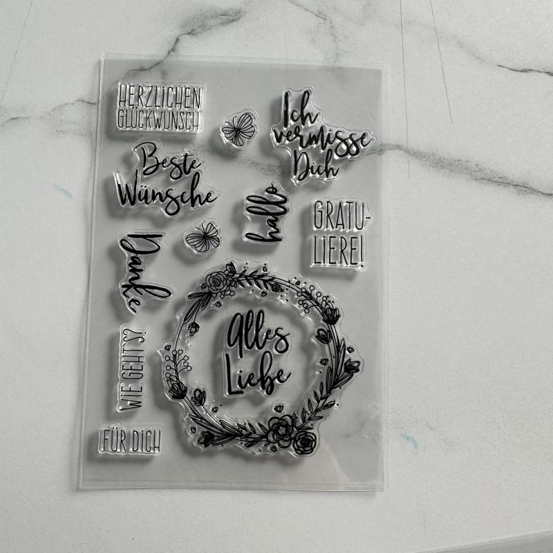 6pcs High Silicone Clear Stamps for DIY Scrapbooking & Journaling