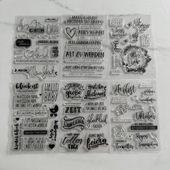 6pcs High Silicone Clear Stamps for DIY Scrapbooking & Journaling