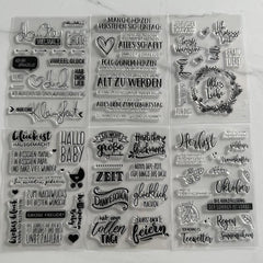 6pcs High Silicone Clear Stamps for DIY Scrapbooking & Journaling