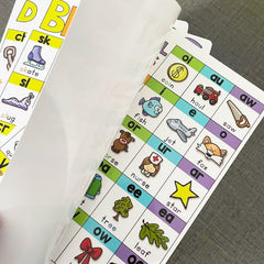4Pcs Phonics Posters Classroom Decor Education School Supplies A4