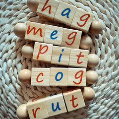 Alphabet Spelling Blocks Montessori Sorting Toy