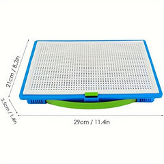 Colorful Mushroom Nail Board Jigsaw Toy for Kids