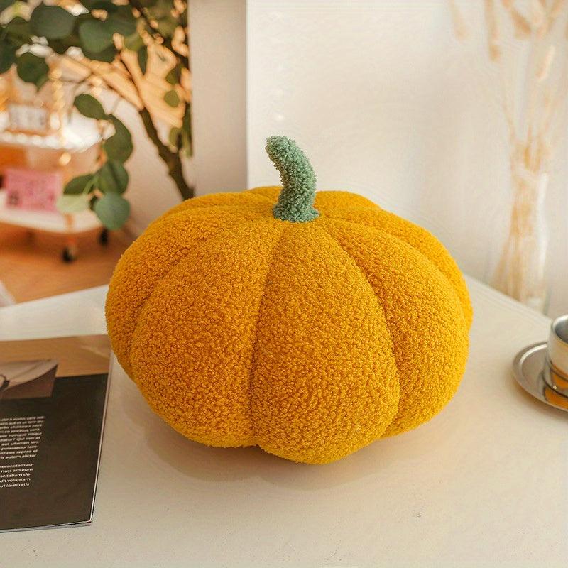 Halloween Stuffed Pumpkin Plush Toy 3D Shape Decoration Thanksgiving Pillow