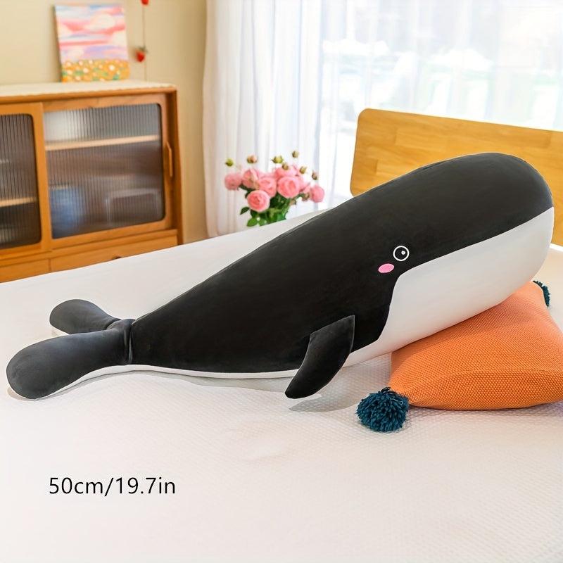 Whale Plush Pillow Toy - 19.7in & 31.5in - 3 Colors