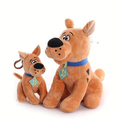 Brown Dog Plush Pendant Keychain Soft Cartoon Doll Toy Gift