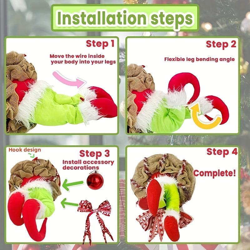 Christmas Garland Christmas Thief Garland Front Door Decoration