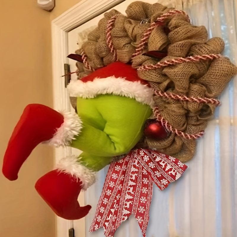 Christmas Garland Christmas Thief Garland Front Door Decoration