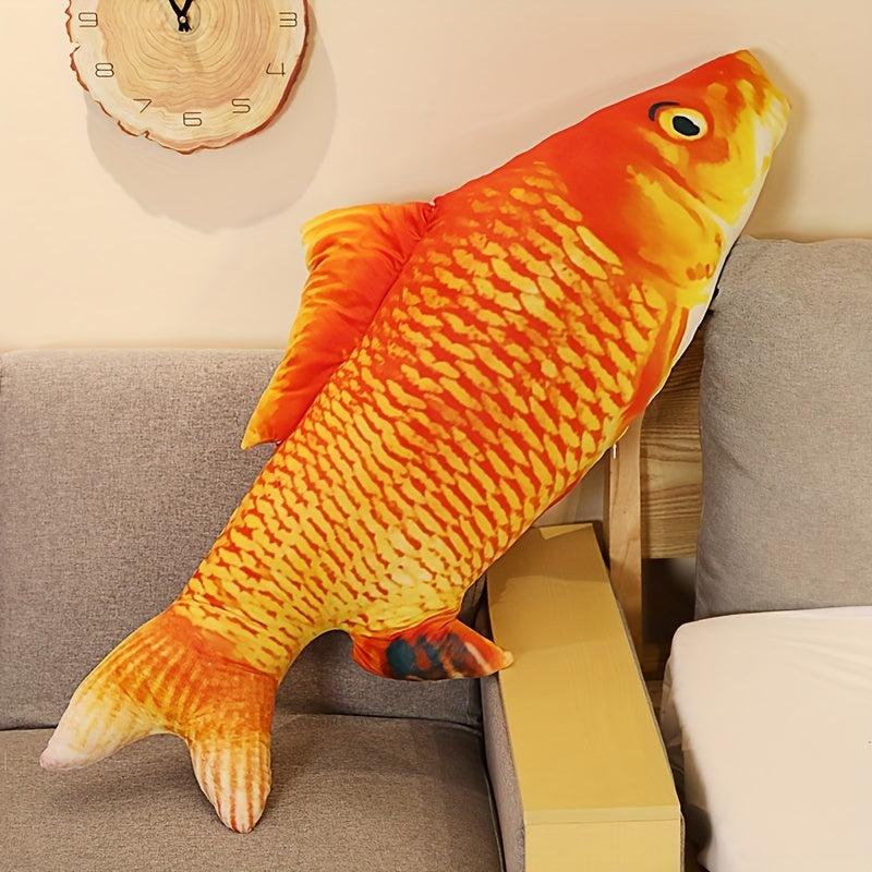 16in 3D Fish Pillow Cat Toy Funny Decoration Gift