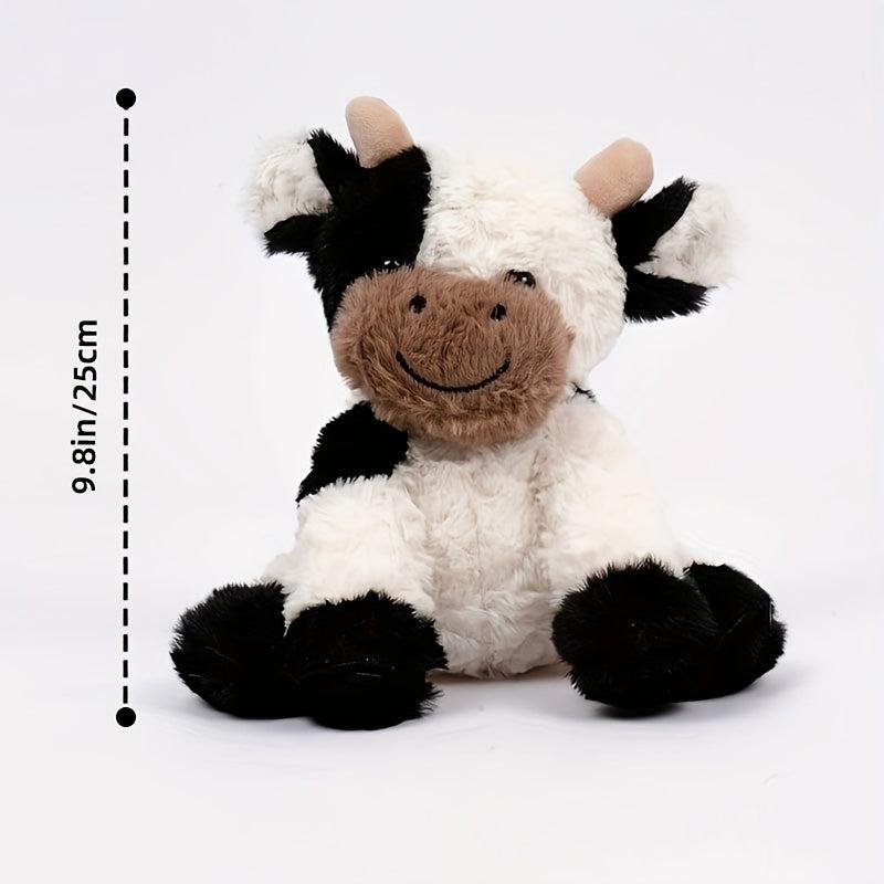 9.8in Sitting Cow Plush Toy - Perfect Gift for Kids