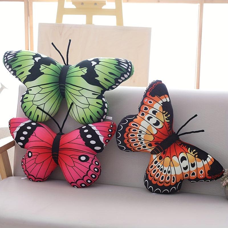 Simulation Butterfly Plush Toy Sofa Cushion Halloween Room Decoration