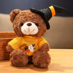 Halloween Teddy Bear Doll with Hat and Bow Tie