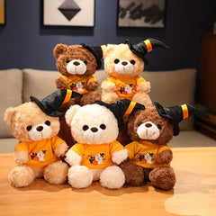 Halloween Teddy Bear Doll with Hat and Bow Tie