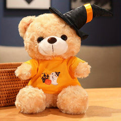 Halloween Teddy Bear Doll with Hat and Bow Tie