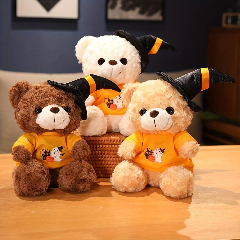 Halloween Teddy Bear Doll with Hat and Bow Tie