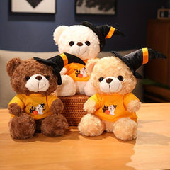 Halloween Teddy Bear Doll with Hat and Bow Tie