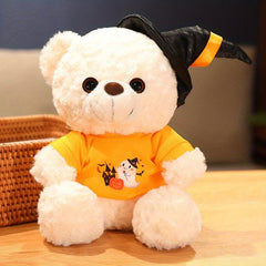 Halloween Teddy Bear Doll with Hat and Bow Tie