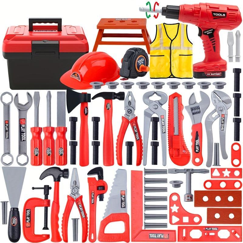 Toolbox Set Simulation Repair Tools Screwdriver Repair Toys