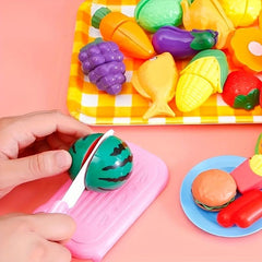 Christmas Kids Fruit And Vegetable Toys Kitchen Pretend Play Toys