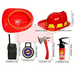 Firefighter Helmet Set Pretend Play Toy Role playing Firefighter