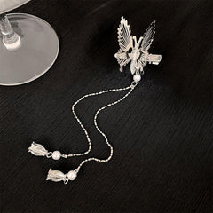 Butterfly Wing Tassel Hair Clip Ancient Style Side Clip Headwear