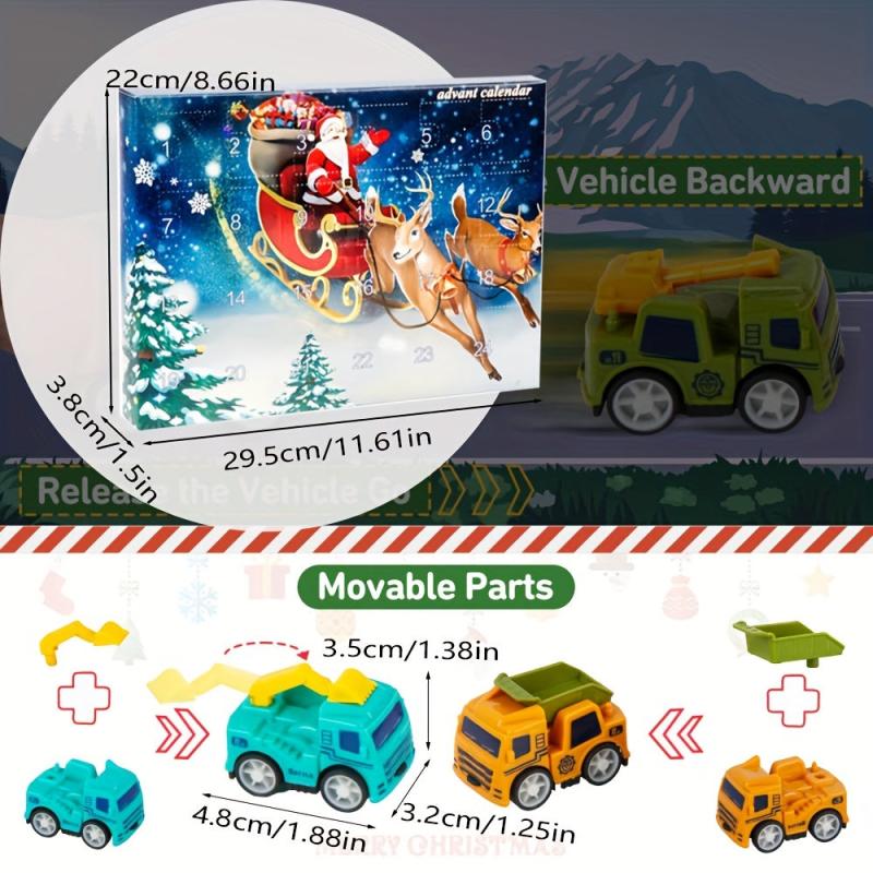 Boys Pull Back Car Countdown Calendar