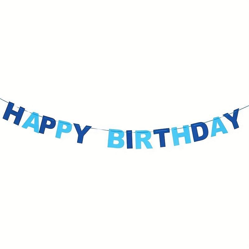 Colorful Rainbow Felt Banner for Birthday Parties