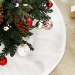 1pc Plush Christmas Tree Skirt Decoration
