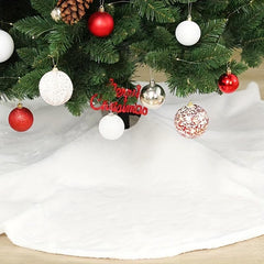 1pc Plush Christmas Tree Skirt Decoration