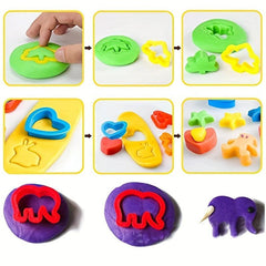 20pcs Play Dough Tools Kids Clay Tool Set Various Shapes Of Playdough Cutters