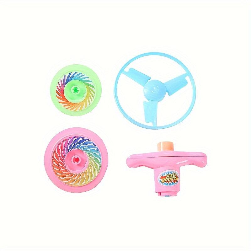 4pcs Set Unique Gyroscope Toys Outdoor Halloween Christmas Birthday