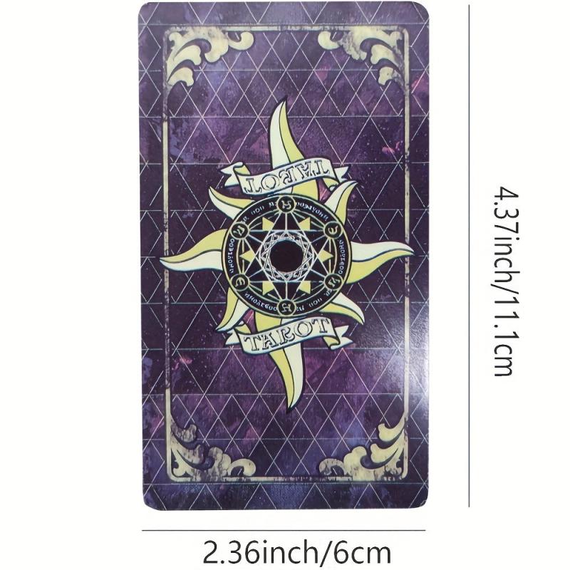 78pcs Laser Tarot Cards Set English Edition