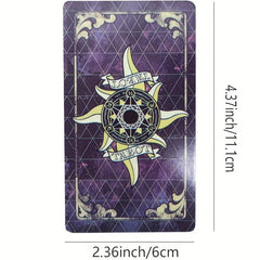 78pcs Laser Tarot Cards Set English Edition