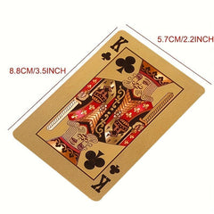 Golden Plated Playing Cards for Parties & Waterproof