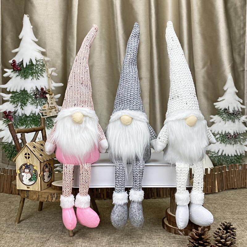 Christmas Gnome Doll Xmas Decoration Faceless Elderly Long Legged Doll